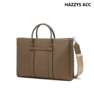 베이지 단색 소가죽 서류가방 HJBA5F032I3