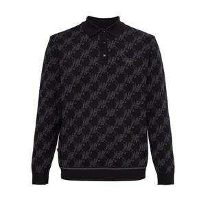 [와이드앵글]남성 CO 모노그램 패턴 폴로 스웨터 M WMU25K72Z1