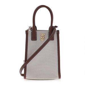 [버버리] 여성 캔버스 레더 마이크로 프란시스 8052460 LS TB PHONE TOTE LL6 A3712