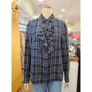 [BCBG]로잔 체크 블라우스 B5D9B402