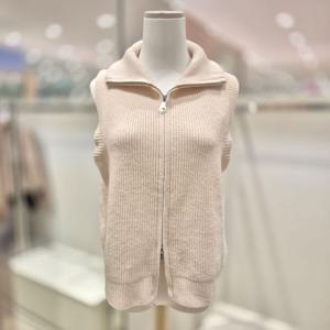 [비지트인뉴욕]하이넥 투웨이 집업 베스트 VBAVK61