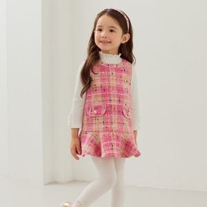 [프렌치캣(백)]PK 트위드 점퍼스커트 Q45DAO110