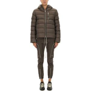 릭오웬스 후드 체스트 포켓 드로우스트링 헴 패딩 재킷 RU02E17