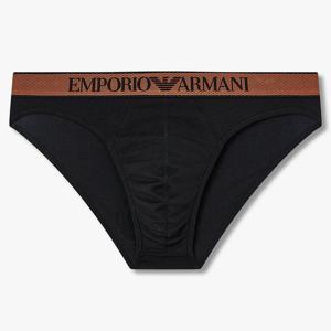 [엠포리오 아르마니 언더웨어]샤이니 로고밴드 코튼 삼각브리프(0815311008)