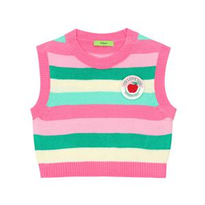 [티파니(정상)](T44KCW011)-멀티 ST 니트 VEST