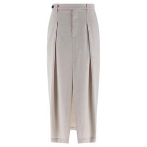 브루넬로 쿠치넬리 미디 스커트 MG513G3841C4239 White