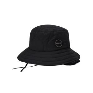 [핑]여자 퀼팅 귀달이 패딩 버킷햇 121D4CP451_BK_IC