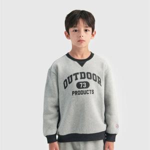 [아웃도어프로덕츠 키즈]바시티 컬러 블록 기모 맨투맨 (멜란지) OD244IMM10_MLG