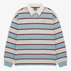 노스페이스 남성 이지온 스트라이프 폴로 카라 긴팔 티셔츠NT7TR57B