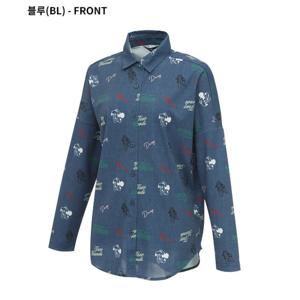 [디즈니골프]여성 아트웍 패턴 데님 긴팔 남방 셔츠 (DP1LSH013-