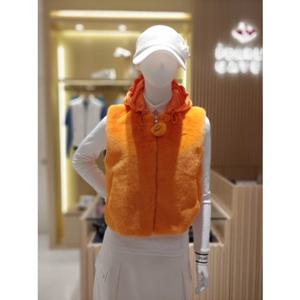 [파리게이츠]521E4JV301_OR-여성 퍼 믹스 구스다운 베스트-(25년겨울)