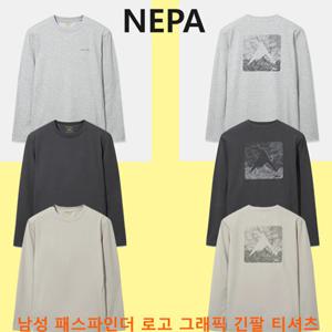 [네파] 남성 패스파인더 로고 그래픽 긴팔 티셔츠 7L55301