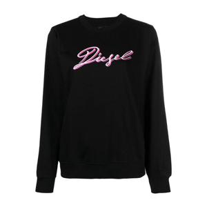 25 FW 디젤 로고 프린트 골지 트리밍 스웨트셔츠 A041730HAYT TP443764236