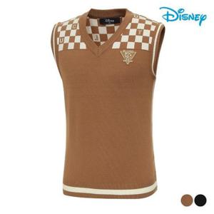 디즈니골프 세이브존07 남성 체크 니트조끼 DO3MKV001