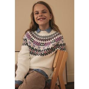 [타미힐피거칠드런TD] 페어아일 스웨터 (T42F7WWO670GT1)