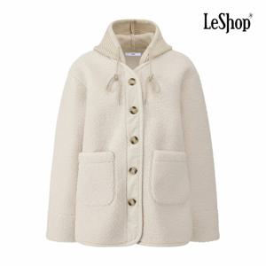 [르샵] 니트 후드 탈부착 뽀글이 점퍼 (BPAJP002A)