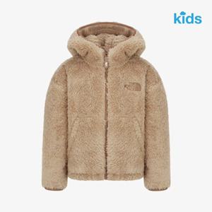 노스페이스 키즈 NJ4FR53S 베이지 애니메이트 플리스 자켓 후드점퍼