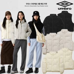 엄브로 우먼스 디테쳐블 크롭 패딩 자켓 UQ422CPJO1 3종