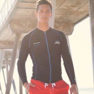 [ARGO]GROVER 남성 집업 래쉬가드 상의(BK)