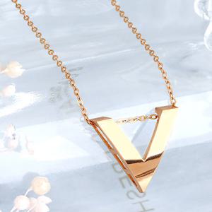 [제메이스] 14K 브이 목걸이