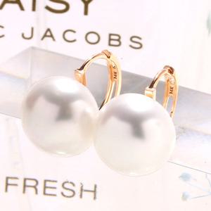 11월특가  [제메이스] 14K 납작 담수진주 원터치 귀걸이