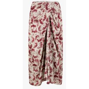 드리스반노튼 드레이핑 실크 미디 스커트 1958645