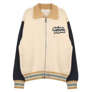 (명품) 메종키츠네 니트 컬리지 블루종 OM02131