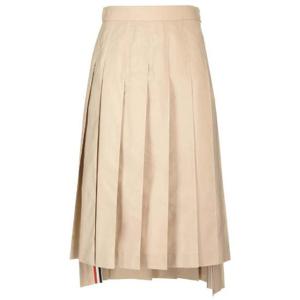 Thom Browne RWB 탭 하이 로우 밑단 플리츠 미디 스커트 FGC400U04502 250 TP934906306