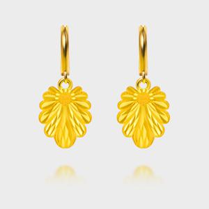 [베티블루] 999 24K 순금 플라워 날개 꽃 7.5g 금 원터치 귀걸이