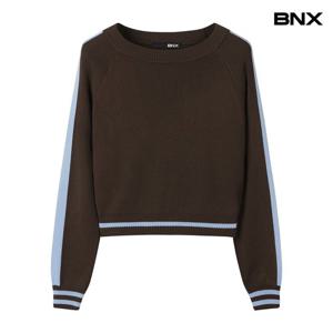 [BNX]데일리배색 라인업 니트 (BX3KP002L0)