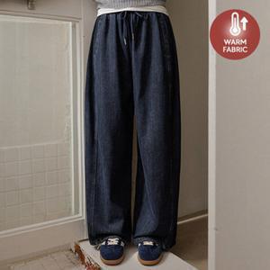 [저스트원] 커버절개 융기모 스트링 밴딩데님(숏/기본/롱)