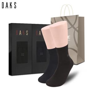 [닥스(양말)]신사양말 2족선물세트 면스판단목 무지 19356
