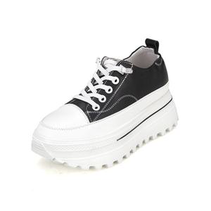 [바바라(슈즈)]소가죽 키높이 몰드 밴드 스니커즈_BBE602BK