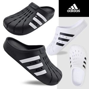 아디다스 아딜렛 클로그(블랙)(화이트) 슬리퍼 크록