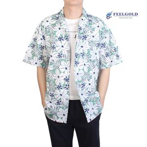 [필골드] 오픈카라 반팔 오버핏 하와이안2셔츠 NM591