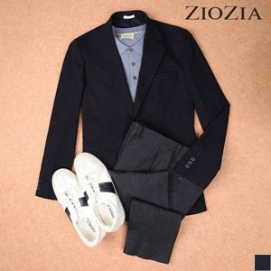 [지오지아] 네이비 슬림 스트레치 셋업 자켓 (ABA3KG1601)