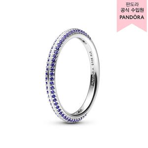 [판도라(주얼리)][백화점 보증서 제공] 미 블루 파베 링_199679C03