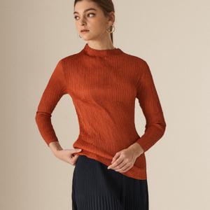 [요이츠]불규칙 꽈배기 플리츠 티셔츠_YG09PQB02