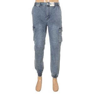 [뱅뱅]남녀공용 카고 조거 밴드 스판 청바지 (NQL194)