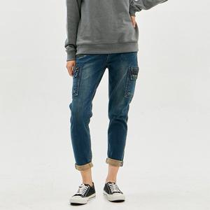 [잠뱅이] 여)지퍼포켓 금박프린트 바이오스톤(AL4DBF756-DB)