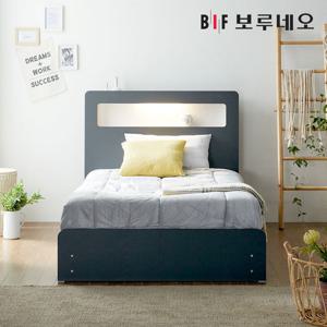 보루네오하우스 프라임 루디 LED 서랍 SS 침대프레임 DM6195