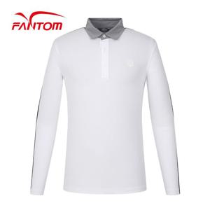 [팬텀] 남성 배색 카라 긴팔 티셔츠 211C1TO002_WH