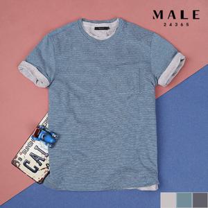 [매일24365] 린넨혼방 포켓 라운드 티셔츠 (VMZ5TR1330)