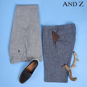 [앤드지] 투톤 멜란지 린넨라이크 팬츠 (BLZ2PP1051)