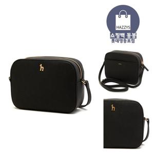 [헤지스]블랙가죽퍼피백HIWA4E180BK