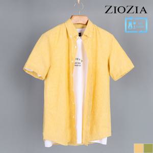 [지오지아] 반팔 린넨 블랜드 캐주얼 셔츠 B (ABB2WC1201_B)