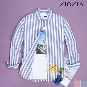 [앤드지] 린넨 혼방 볼드 스트라이프 셔츠 (ABZ2WC1109)