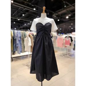 [포커스]셔링 뷔스티에 반팔 원피스 (FM3E7OP0414)