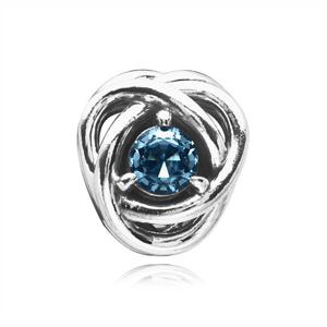 [판도라] 790065C09 3월 탄생석 씨 블루 이터니티 서클 실버참