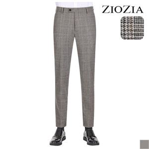 [지오지아] 베이지 멀티 글렌체크 패턴 정장팬츠 (ABB4SP1205)